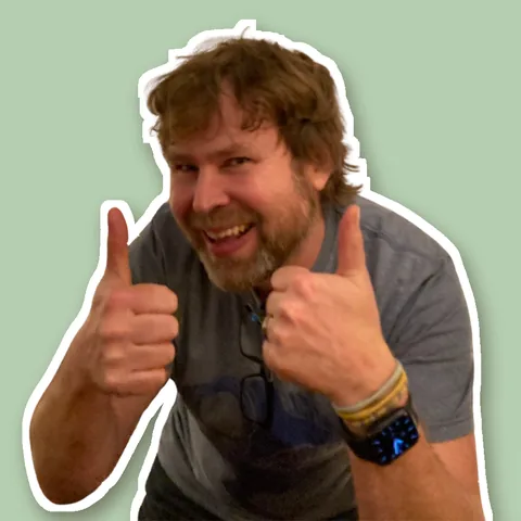 Jason, giving two thumbs up
